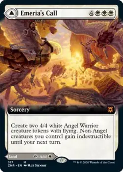 MTG English Extended Art Emeria's Call / Emeria Shattered Skyclave NM Foil - Image 1