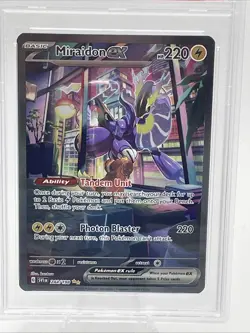 2023 POKEMON SVI EN-S&V SPECIAL ILLUSTRATION RARE MIRAIDON EX PSA 10 - Image 2