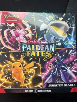 Pokemon TCG Scarlet & Violet Paldean Fates Booster Bundle, 6-Pack, New Sealed - Image 1