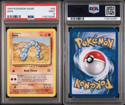 PSA 9 - Onix 56/102 Base Set Common Pokemon TCG 1999 Unlimited - Image 3