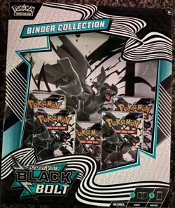 Pokemon TCG Scarlet & Violet 10.5 Black Bolt Binder Collection Box - Image 1