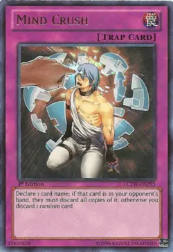 1x Mind Crush - LCYW-EN295 - Ultra Rare - Unlimited Edition NM YuGiOh! Legendar - Image 1