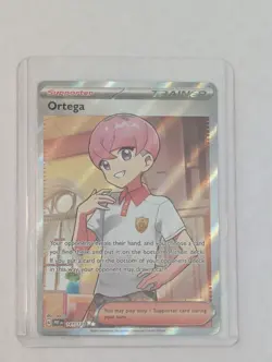 2025 Near Mint Pokemon Ortega UR 141/131 Prismatic Evolutions Holo NM Ultra Rare - Image 1