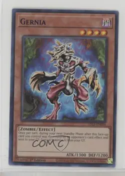Gernia (Blue) Ultra Rare 1st Ed. YuGiOh Legendary Duelists: Season 3 #LDS3-EN004 - Image 1