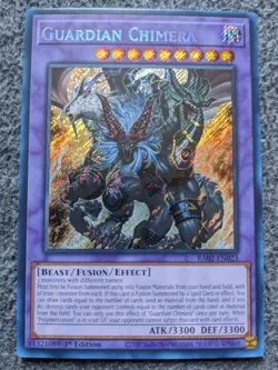 YUGIOH GUARDIAN CHIMERA 1ST EDITION SECRET RARE#RA02-EN023 NM - Image 1
