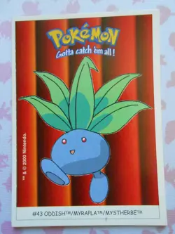 MYSTHERBE / ODDISH #43 - DUNKIN BOOMER 2000 - CARTE POKEMON - TRES BON ETAT - Image 1