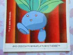 MYSTHERBE / ODDISH #43 - DUNKIN BOOMER 2000 - CARTE POKEMON - TRES BON ETAT - Image 3