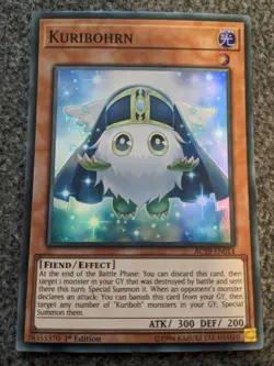 YUGIOH KURIBOHRN 1ST EDITION SUPER RARE#AC19-EN014 NM - Image 1