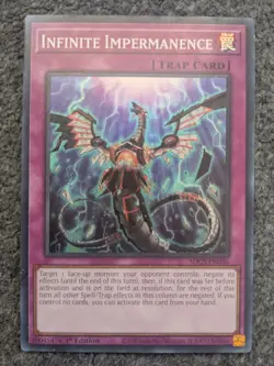 YUGIOH INFINITE IMPERMANENCE 1ST EDITION SUPER RARE#SDCS-EN036 NM - Image 1