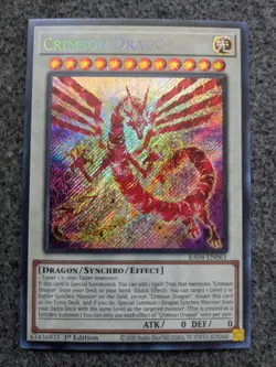 YUGIOH CRIMSON DRAGON 1ST EDITION SECRET RARE#RA04-EN061 NM - Image 1