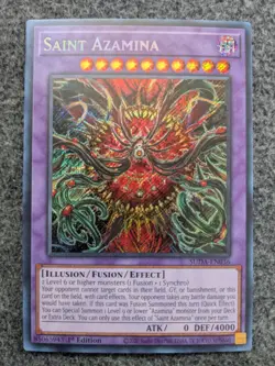 YUGIOH SAINT AZAMINA 1ST EDITION SECRET RARE#SUDA-EN036 NM - Image 1