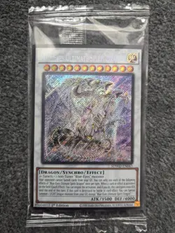 YUGIOH BLUE-EYES ULTIMATE SPIRIT DRAGON 1ST EDITION SECRET RARE#SDWD SEALED - Image 1