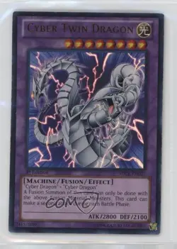 Cyber Twin Dragon 1st Ed. YuGiOh Revolution Structure Deck #SDCR-EN037 - Image 1