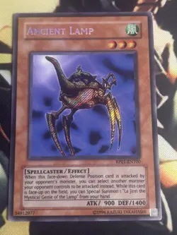 Yugioh: Ancient Lamp - RP01-EN100 - Secret Rare - 2008 Original Print Foil Bleed - Image 1