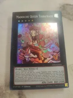 Yugioh! Madolche Queen Tiarafraise - INFO-EN044 - Super Rare - 1st Edition Near - Image 1