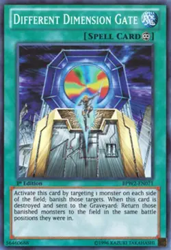 1x Different Dimension Gate - BPW2-EN071 - Super Rare - 1st Edition NM YuGiOh! - Image 1