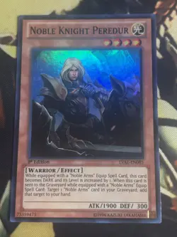 Yugioh: Noble Knight Peredur - LVAL-EN085 - Super Rare - 1st Edition - MP - Image 1