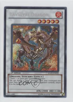 SCR - Lavalval Dragon 1st Ed. YuGiOh Hidden Arsenal 5: Steelswarm Invasion - Image 1