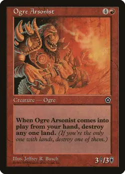 Ogre Arsonist Portal Second Age NM Red Uncommon MAGIC GATHERING CARD ABUGames - Image 1