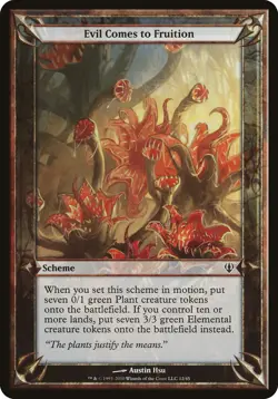 Evil Comes to Fruition Archenemy PLD Common MAGIC THE GATHERING CARD ABUGames - Image 1