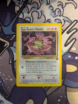 Team Rocket's Meowth Promo 16 - Pokemon Card - NM - Excellent Condition - Image 1