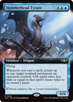 Hammerhead Tyrant (Extended Art) Tarkir: Dragonstorm Commander NM CARD ABUGames - Image 1