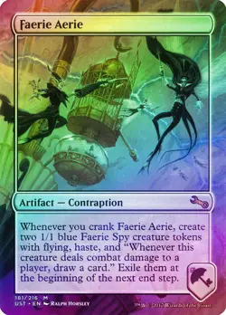 Faerie Aerie FOIL Unstable NM Artifact Mythic Rare MAGIC MTG CARD ABUGames - Image 1