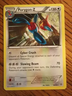 Pokemon 2015 Pokemon XY Ancient Origins Porygon Z nonfoil card, mint condition - Image 1