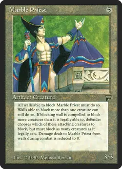 Marble Priest Legends HEAVILY PLD Artifact Uncommon MAGIC MTG CARD ABUGames - Image 1