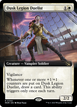 Dusk Legion Duelist (Extended Art) FOIL March of the Machine NM CARD ABUGames - Image 1