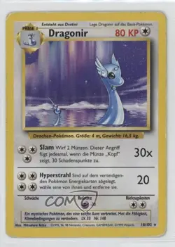 Dragonair German Pokemon Base Set #18 1999 15fy - Image 1