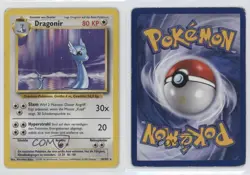 Dragonair German Pokemon Base Set #18 1999 15fy - Image 3