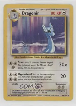 Dragonair German Pokemon Base Set #18 1999 15fy - Image 1