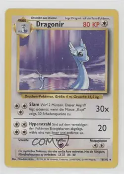 Dragonair German Pokemon Base Set #18 1999 15fy - Image 1