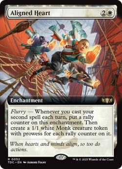 Aligned Heart (Extended Art) Tarkir: Dragonstorm Commander NM Rare CARD ABUGames - Image 1