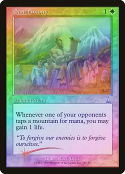 Sanctimony FOIL Urza's Destiny PLD White Uncommon MAGIC MTG CARD ABUGames - Image 1