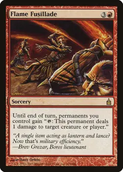 Flame Fusillade Ravnica: City of Guilds HEAVILY PLD Red Rare MAGIC CARD ABUGames - Image 1