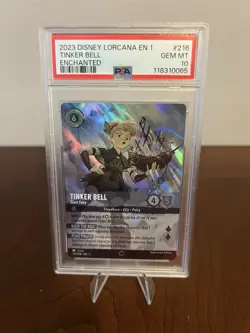 Disney Lorcana the First Chapter Tinker Bell Giant Fairy Enchanted Card PSA 10 - Image 1