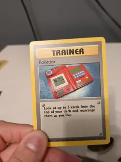 Pokedex Trainer Base Set 1 Pokemon Card 87/102 - Near Mint / Mint - Image 1