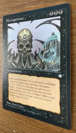 Vintage 1995 NECROPOTENCE Ice Age- Magic The Gathering Mtg NM Never Played - Image 2