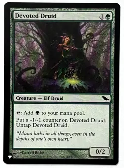 MTG Shadowmoor (SHM 110) Devoted Druid - NM - Common - The List - Image 1