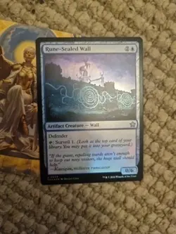 Magic The Gathering MTG - Rune-Sealed Wall Foil - FDN - Image 2