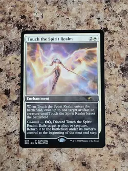 MTG Magic 1x Touch the Spirit Realm Promo Game Day & Store Championship NM - Image 1