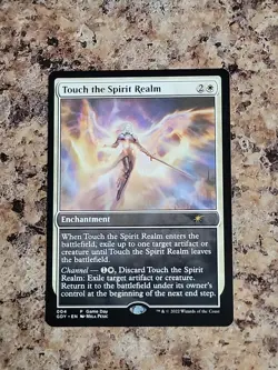 MTG Magic 1x Touch the Spirit Realm Promo Game Day & Store Championship NM - Image 2