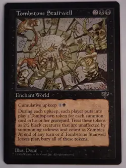 Tombstone Stairwell MTG MIR 149 Rare Reserved List NM Aristocrats Zombies - Image 1