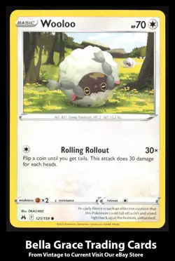Wooloo #121/159 Common Crown Zenith Pokemon TCG - Image 1