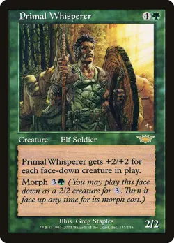Primal Whisperer Legions NM Green Rare MAGIC THE GATHERING MTG CARD ABUGames - Image 1
