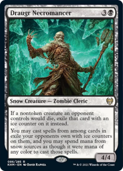 Draugr Necromancer Kaldheim PLD Black Rare MAGIC THE GATHERING MTG CARD ABUGames - Image 1