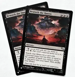 X2 MTG Shadowmoor (SHM 057) Beseech the Queen - NM - Uncommon - The List - Image 1