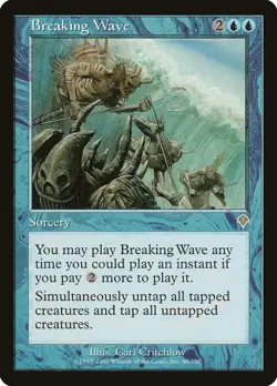 Breaking Wave Invasion PLD Blue Rare MAGIC THE GATHERING MTG CARD ABUGames - Image 1